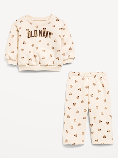 Image number 2 showing, Printed Logo Graphic Sweatshirt and Sweatpants Set for Baby