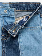 Image number 2 showing, High-Waisted Pleated Jean Skirt for Toddler Girls