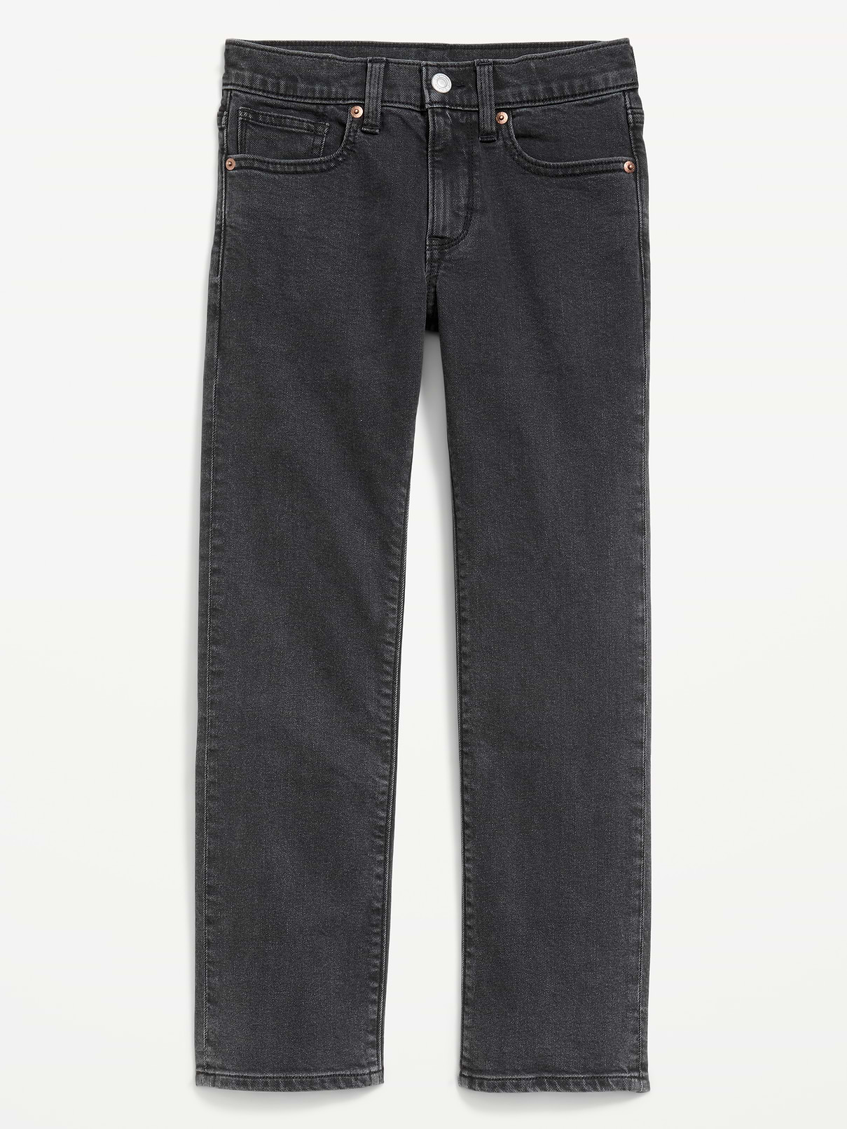 L'image numéro 1 présente Jean à jambe droite avec extensibilité intégrée pour garçon