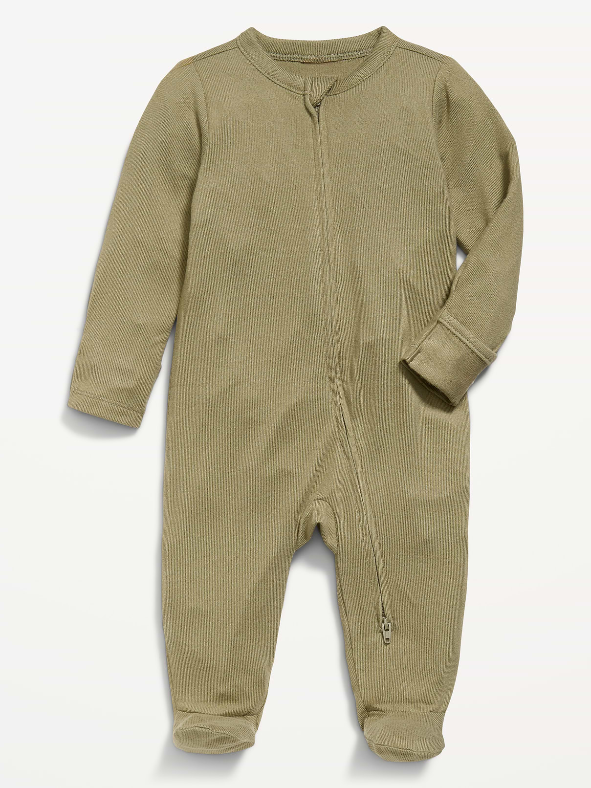 Image number 1 showing, 2-Way-Zip Sleep & Play Footed One-Piece for Baby