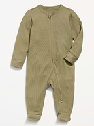 Image number 1 showing, 2-Way-Zip Sleep & Play Footed One-Piece for Baby