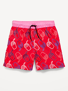 Image number 1 showing, Printed Knee Length Mesh Shorts for Boys
