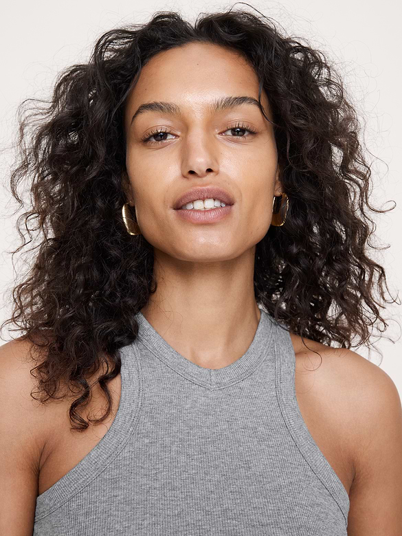 Ribbed V-Neck Tank