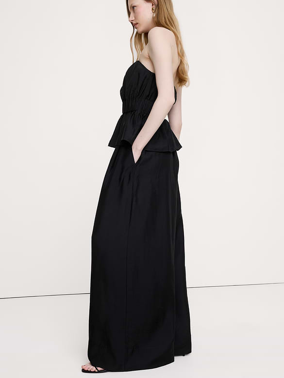 High-Rise Wide-Leg Palazzo Pant
