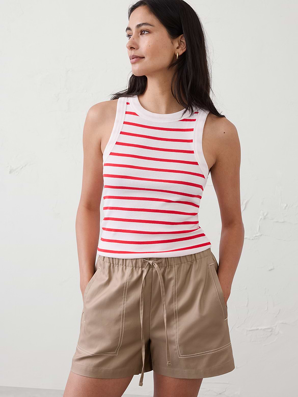 Ribbed Racer Tank