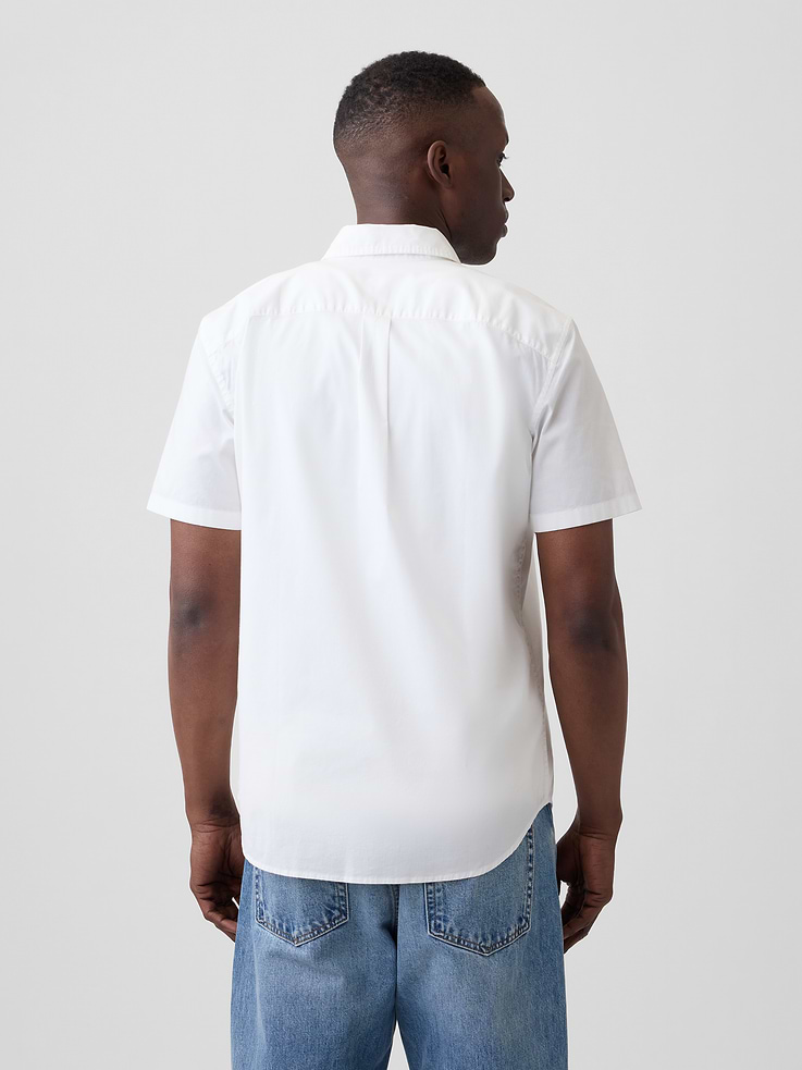 Image 2 of 4, Stretch Poplin Shirt in Standard Fit