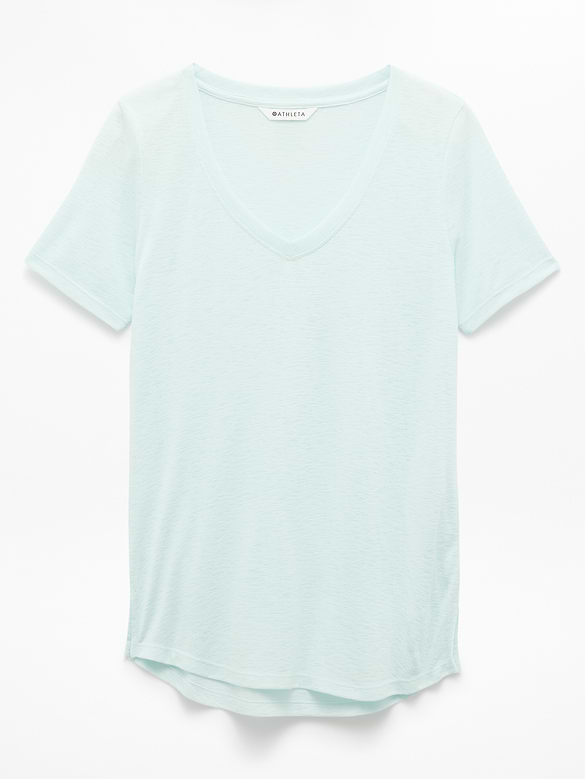 Breezy Scoop V-Neck Tee