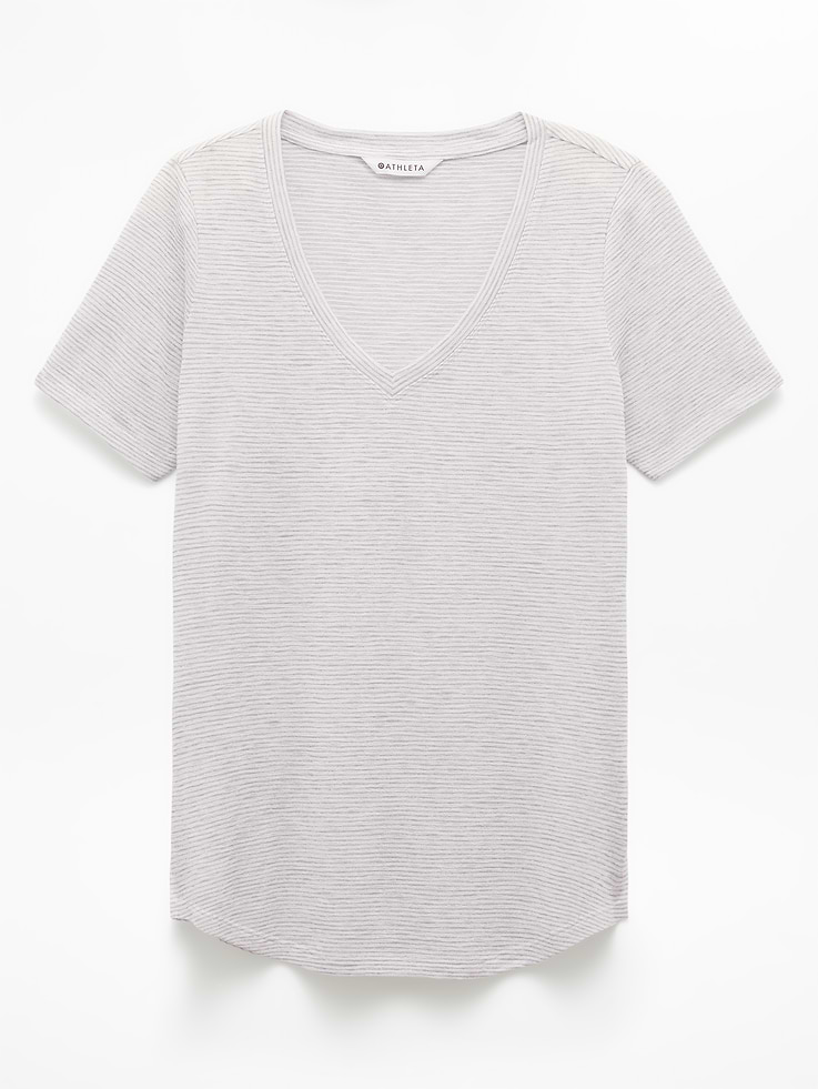 Image number 7 showing, Breezy Scoop V-Neck Tee
