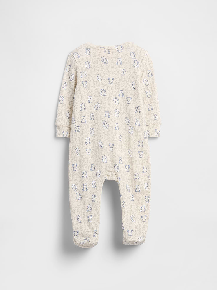 Image number 3 showing, Baby Print Two-Way Zip One-Piece