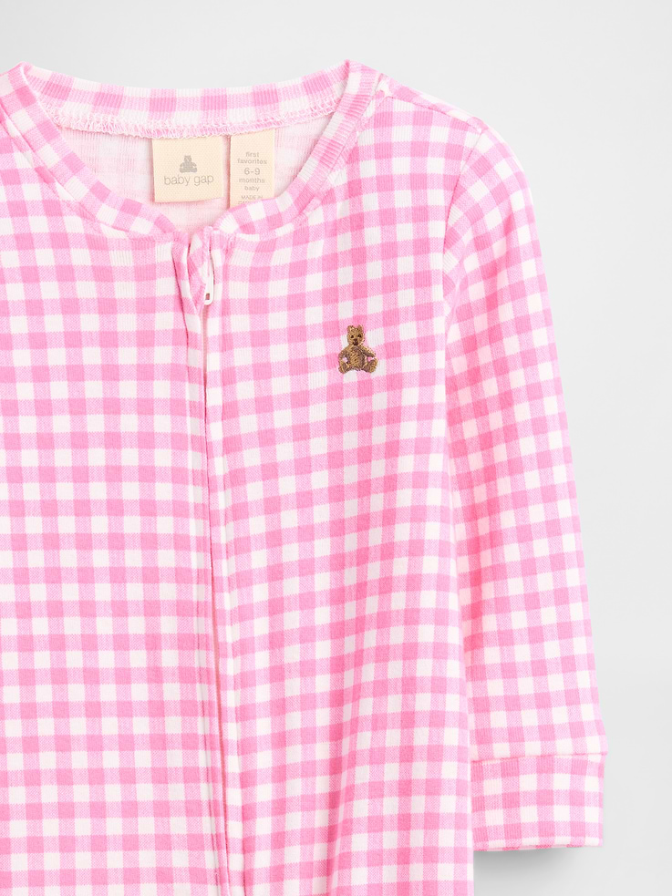 Image 2 of 3, Baby Print Two-Way Zip One-Piece