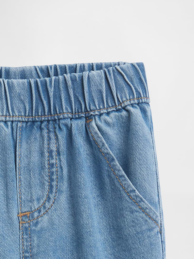 Image 2 of 4, Baby Pull-On Soft Denim Pants