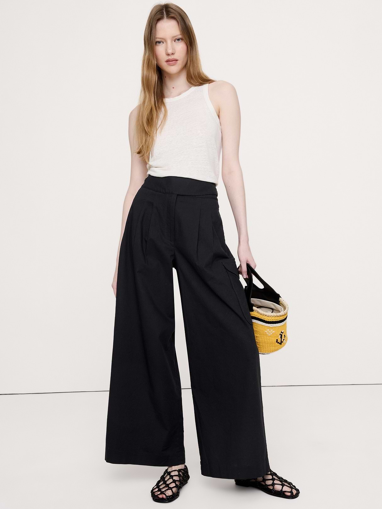 Heritage Explorer High-Rise Wide-Leg Pant | Banana Republic