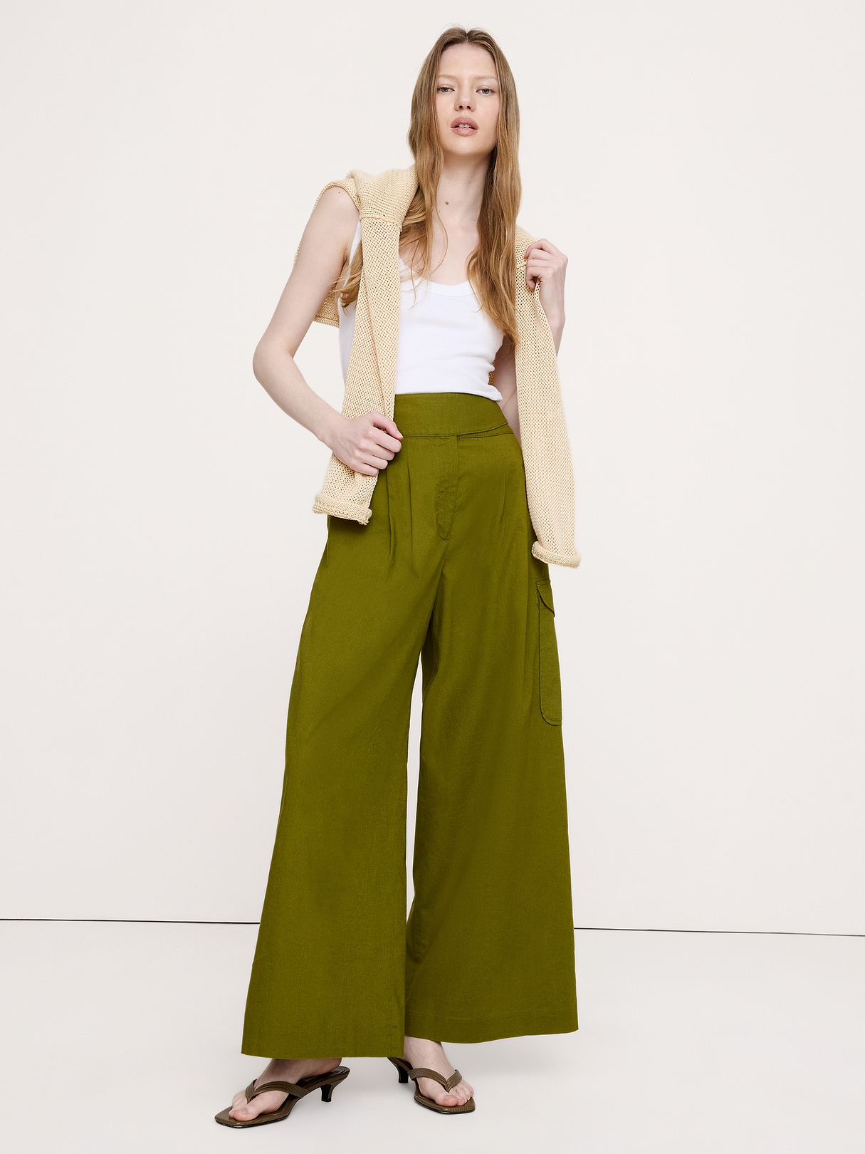 Heritage Explorer High-Rise Wide-Leg Pant | Banana Republic
