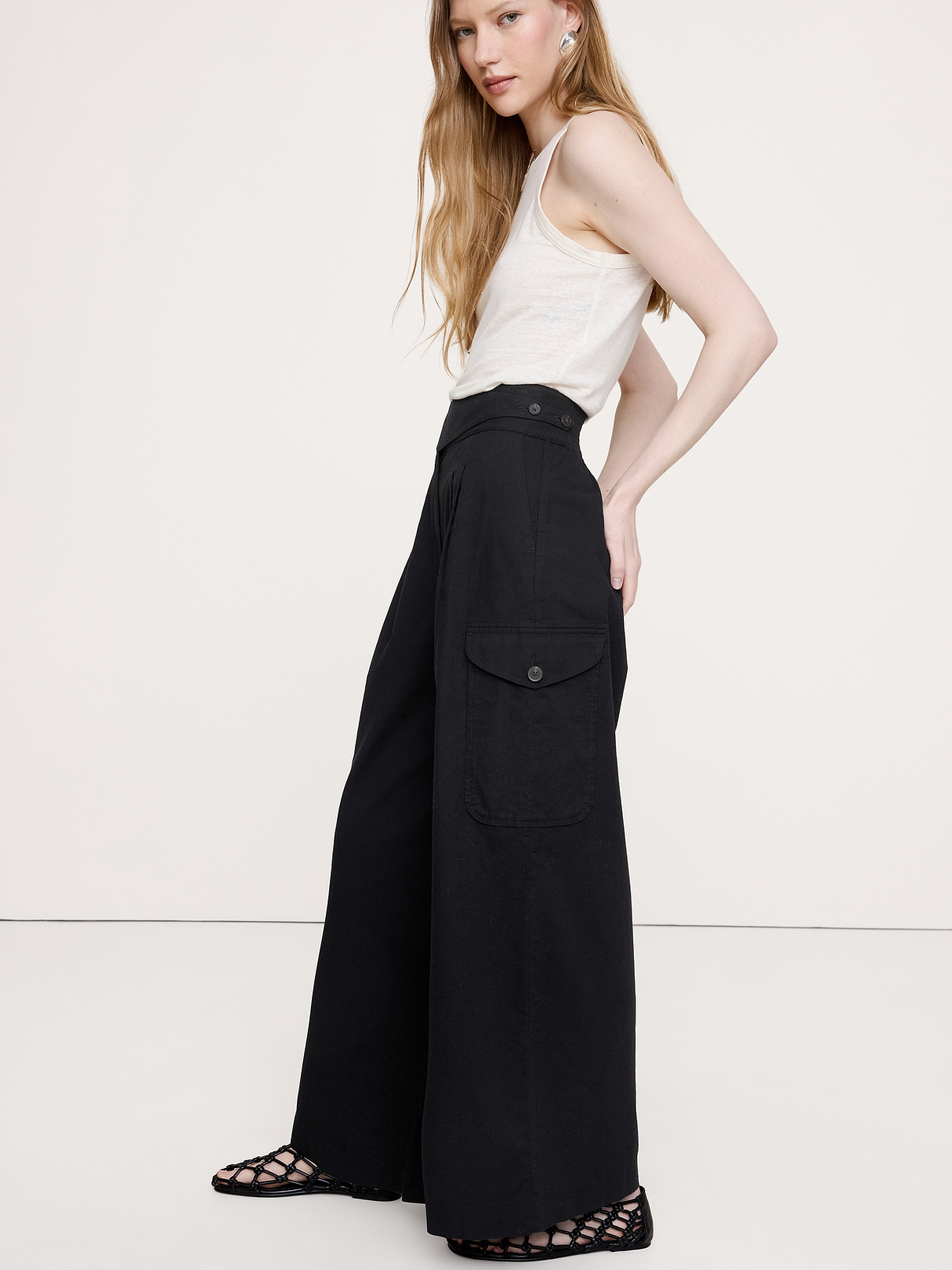 Heritage Explorer High-Rise Wide-Leg Pant | Banana Republic