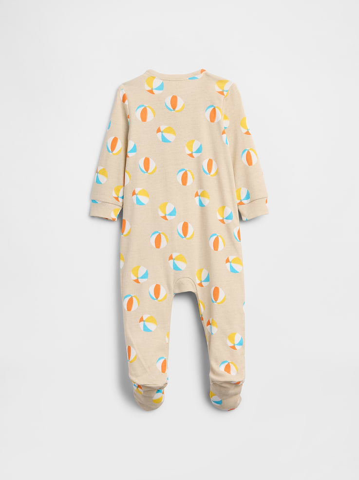 Image number 3 showing, Baby Print Two-Way Zip One-Piece