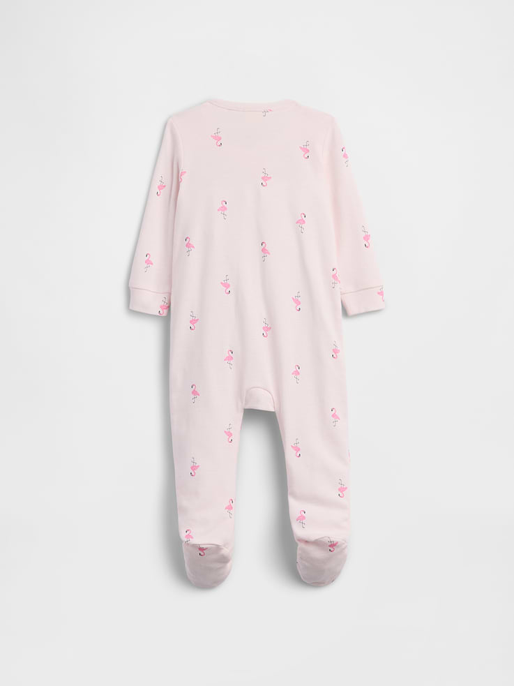 Image number 3 showing, Baby Print Two-Way Zip One-Piece