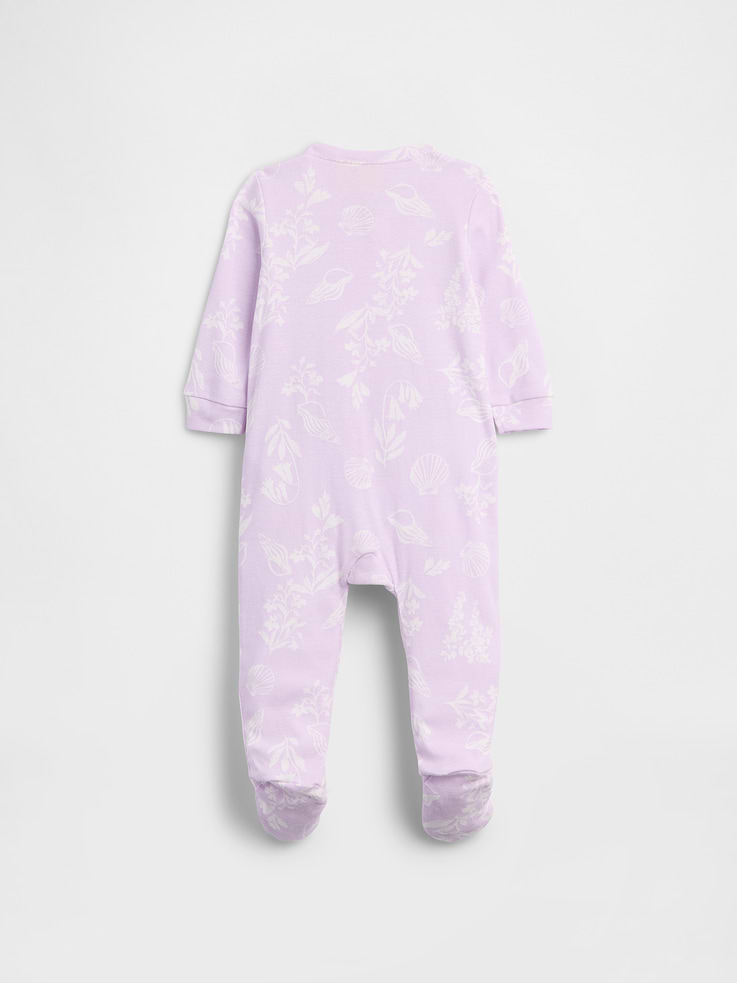 Image number 3 showing, Baby Print Two-Way Zip One-Piece