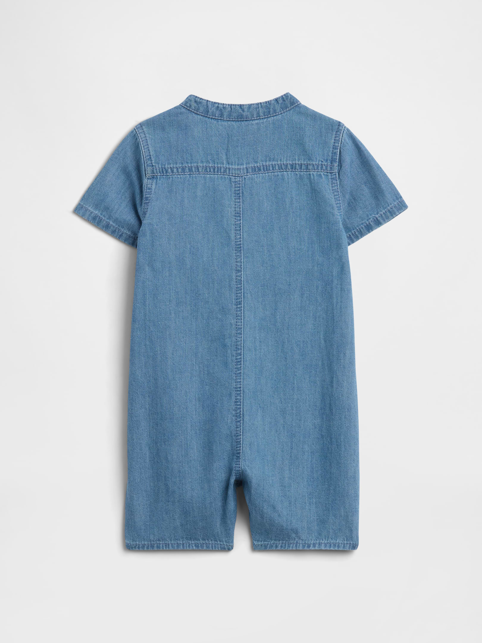 Baby Brannan Bear Denim Romper | Gap Factory