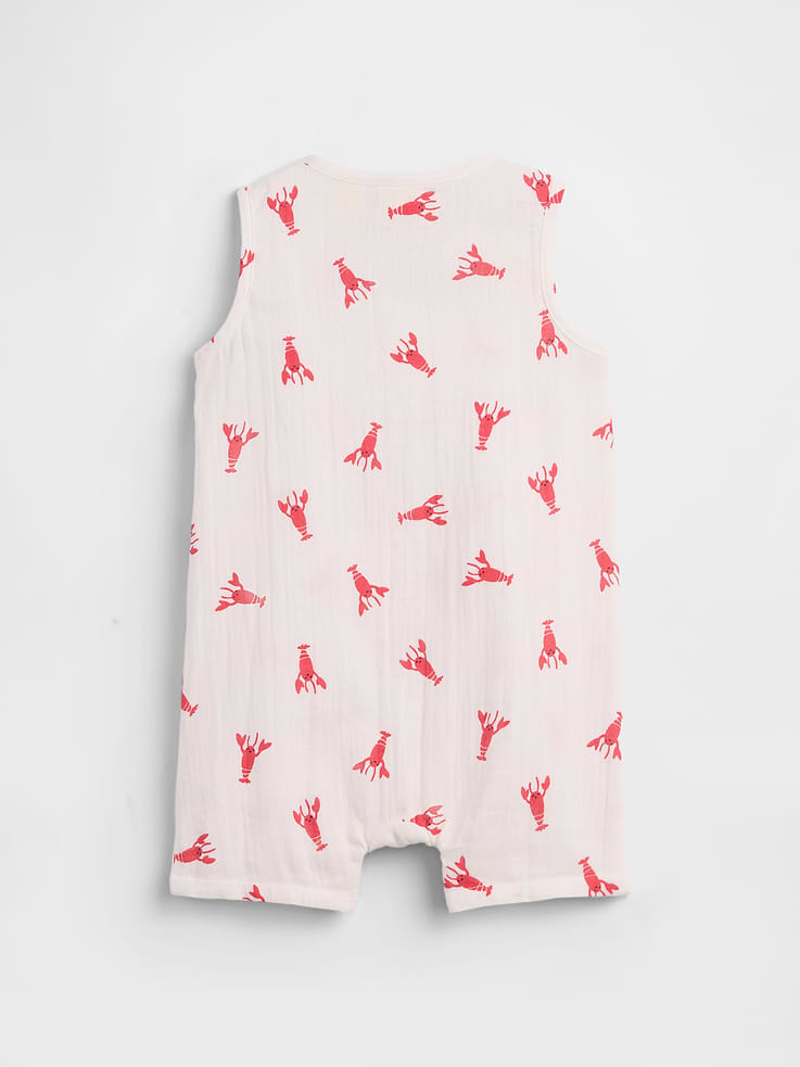 Image number 3 showing, Baby Gauze Romper