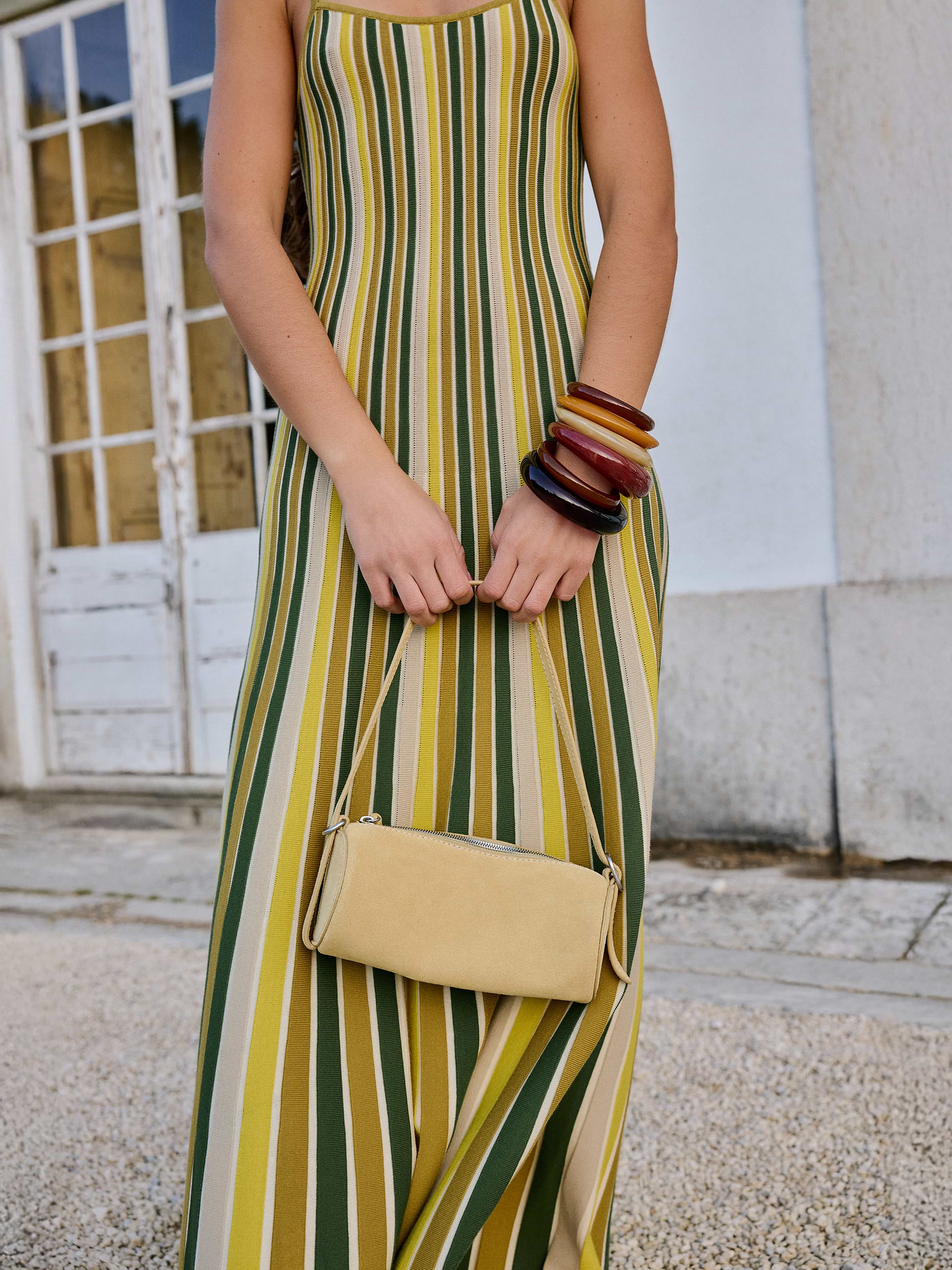 Image number 7 showing, Sculpted Stripe Maxi Dress