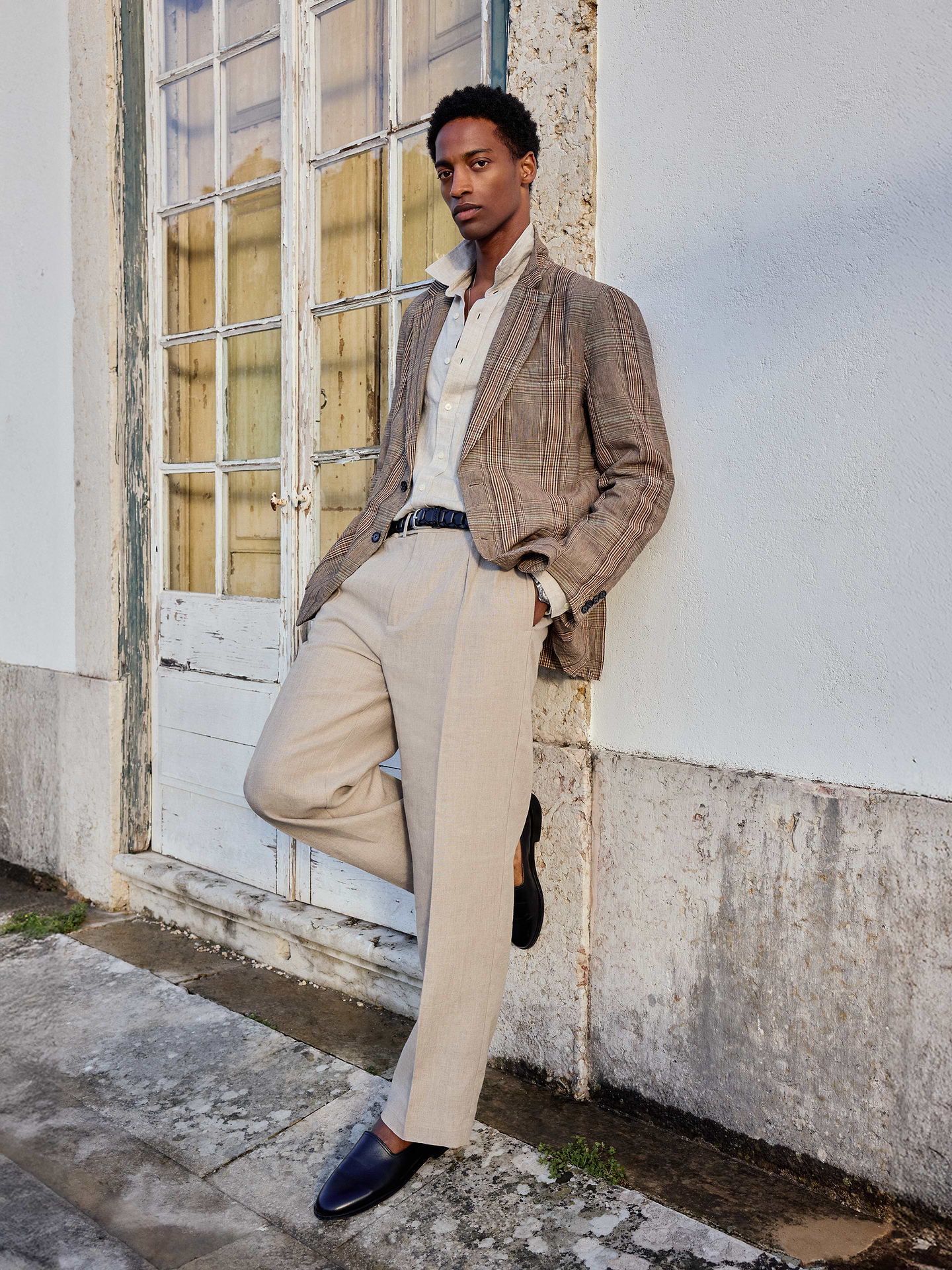 Image number 5 showing, Loose Pleated Linen Dress Pant