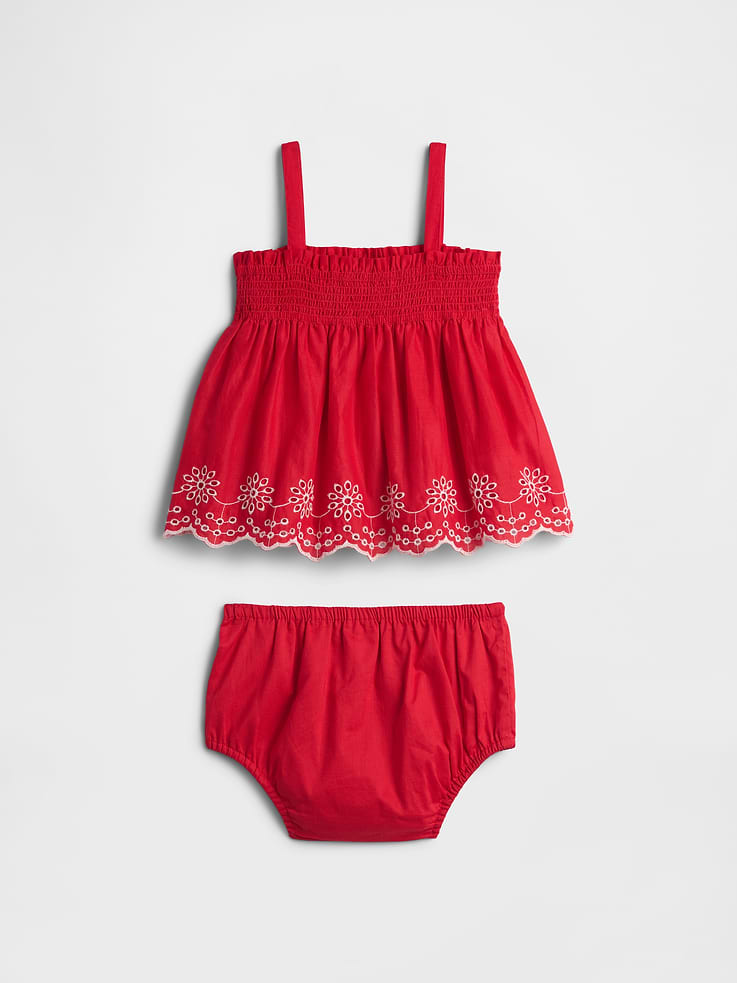 Image number 3 showing, Baby Eyelet Two-Piece Outfit Set