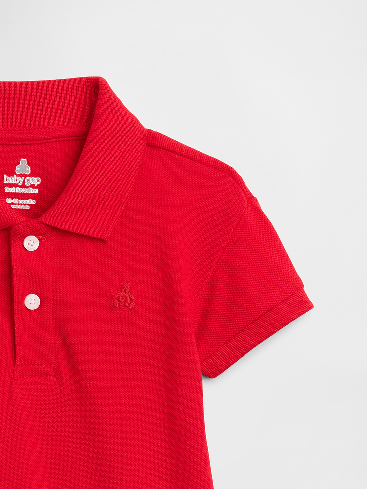 Image number 2 showing, Baby Brannan Bear Polo Romper