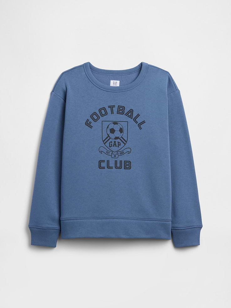 Image number 1 showing, Kids Relaxed Gap Football Sweatshirt