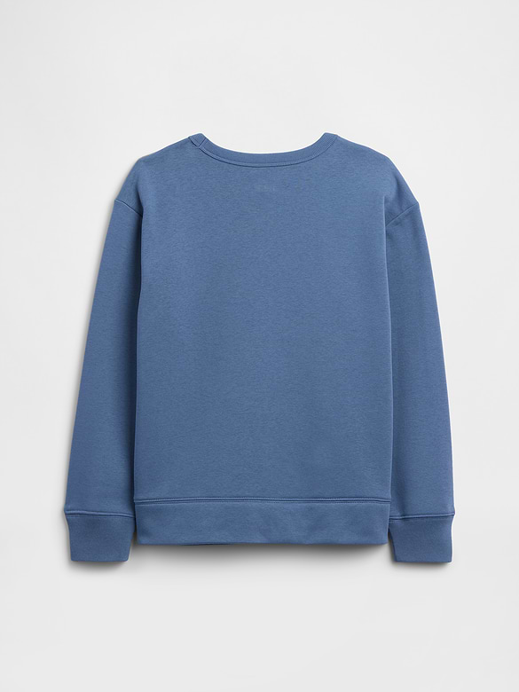 Kids Relaxed Gap Football Sweatshirt