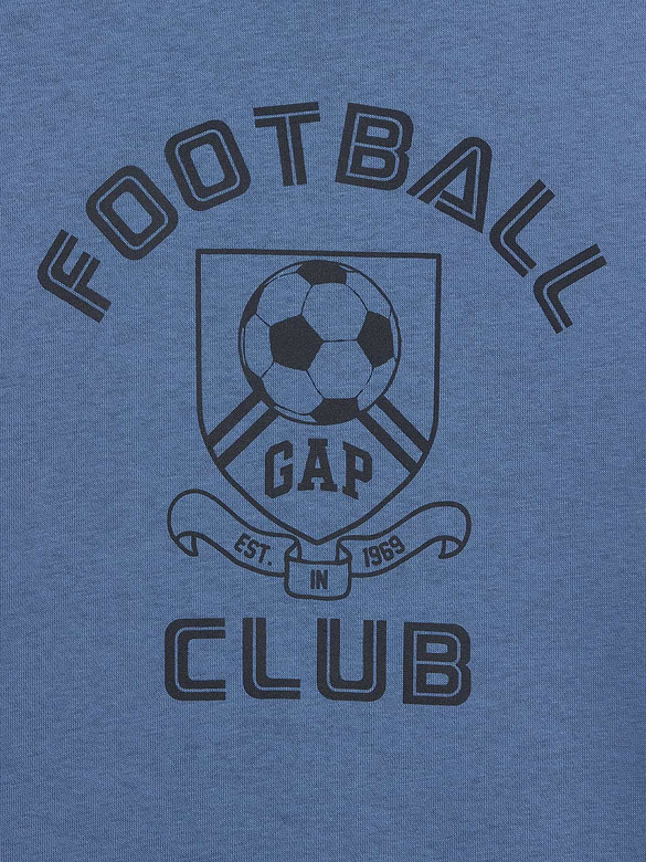 Kids Relaxed Gap Football Sweatshirt