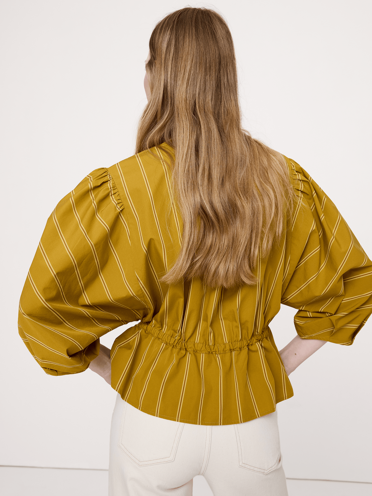 Image number 2 showing, Cotton Poplin Tie-Waist Top