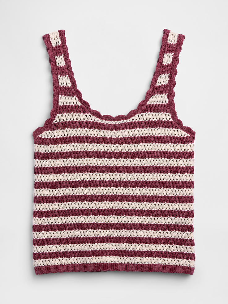 Image number 5 showing, Crochet Scoopneck Tank Top