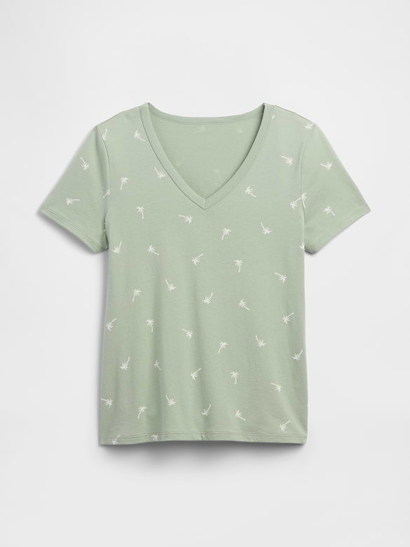 Favorite Print V-Neck T-Shirt