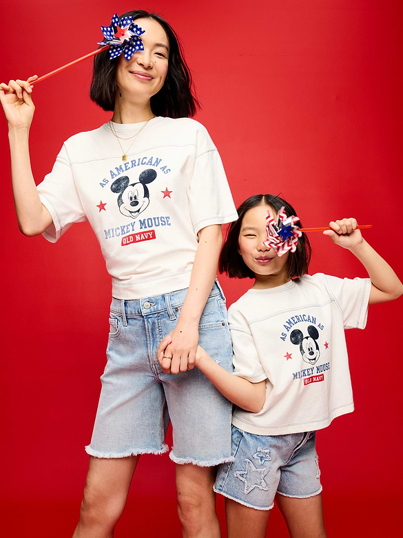 Old Navy x Disney Mickey Mouse Football-Style T-Shirt for Girls