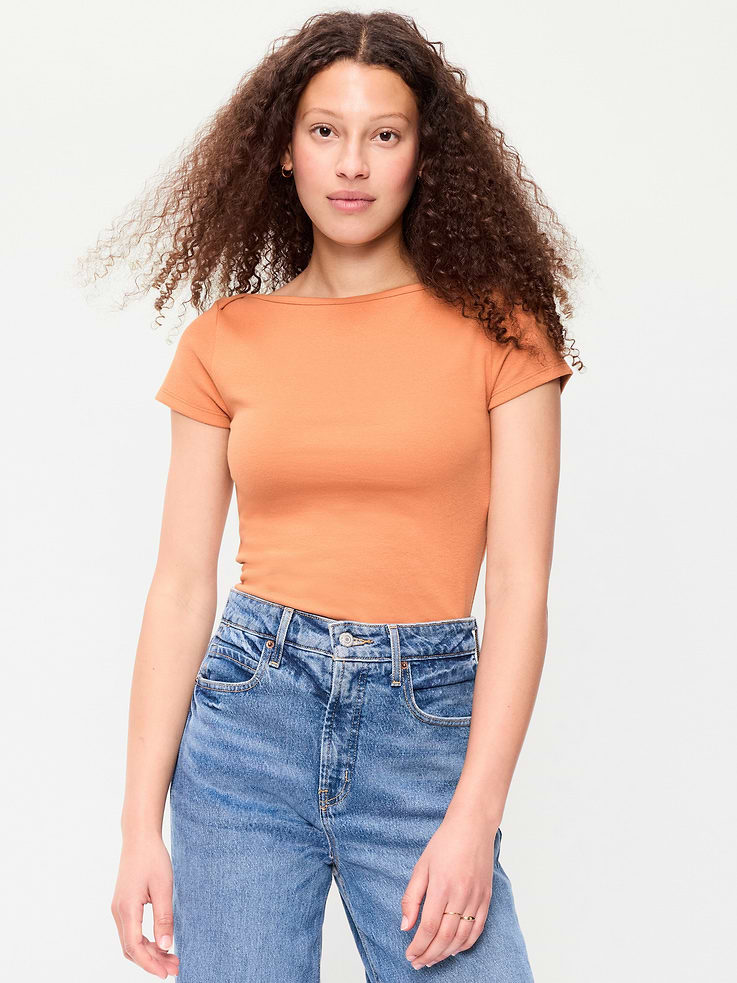 Image number 1 showing, Snug Boatneck T-Shirt