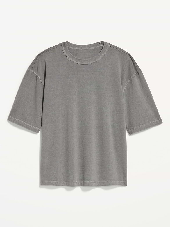 Garment-Dyed Heavyweight Cropped T-Shirt