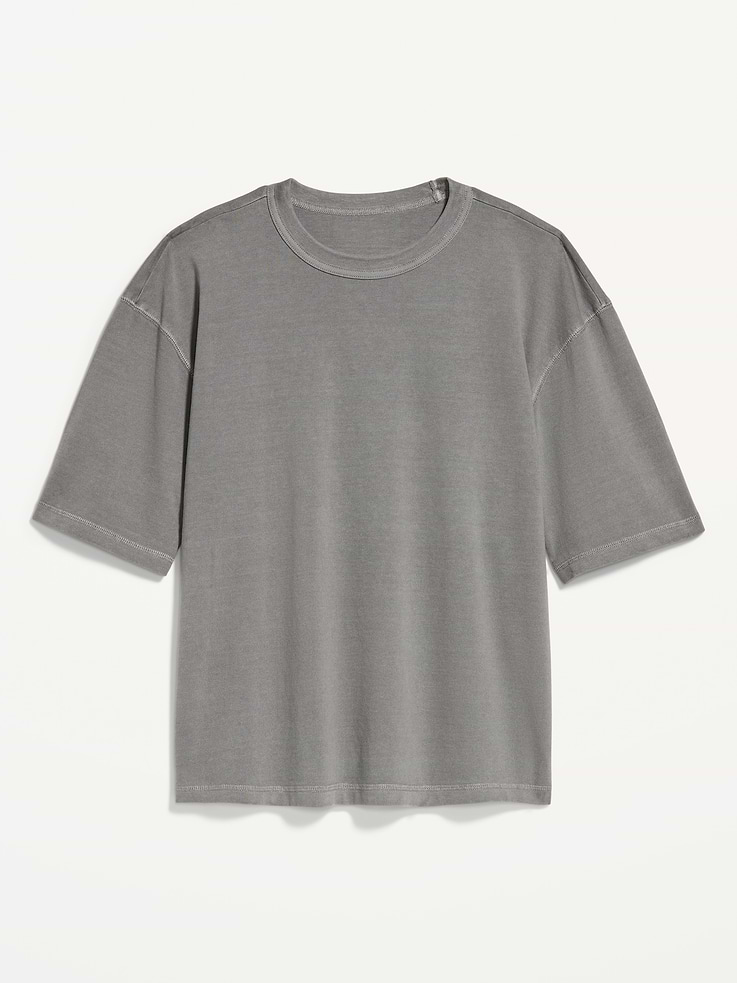 Image number 3 showing, Garment-Dyed Heavyweight Cropped T-Shirt