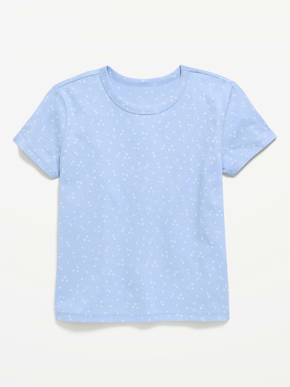 Softest Printed Short-Sleeve T-Shirt for Girls