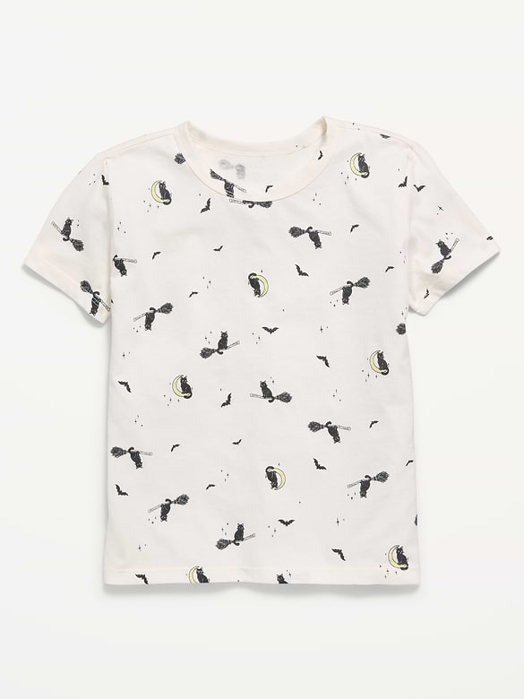 Softest Printed Short-Sleeve T-Shirt for Girls