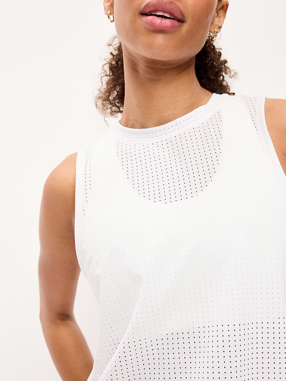 Mesh Muscle Tank Top