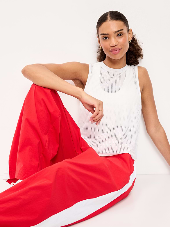 Mesh Muscle Tank Top