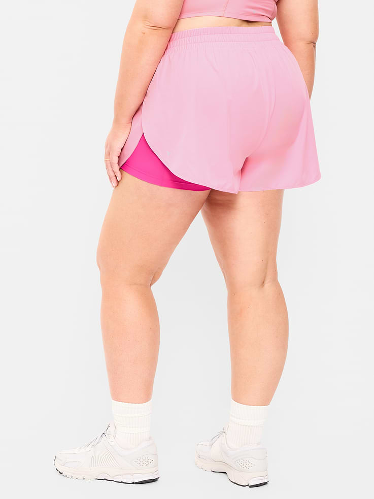 Image number 6 showing, High-Waisted StretchTech 2-In-1 Run Shorts