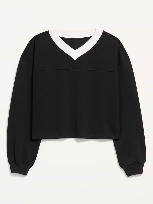 Dynamic Fleece Oversized Cropped Sweatshirt