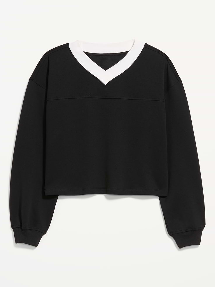 Image number 5 showing, Dynamic Fleece Oversized Cropped Sweatshirt