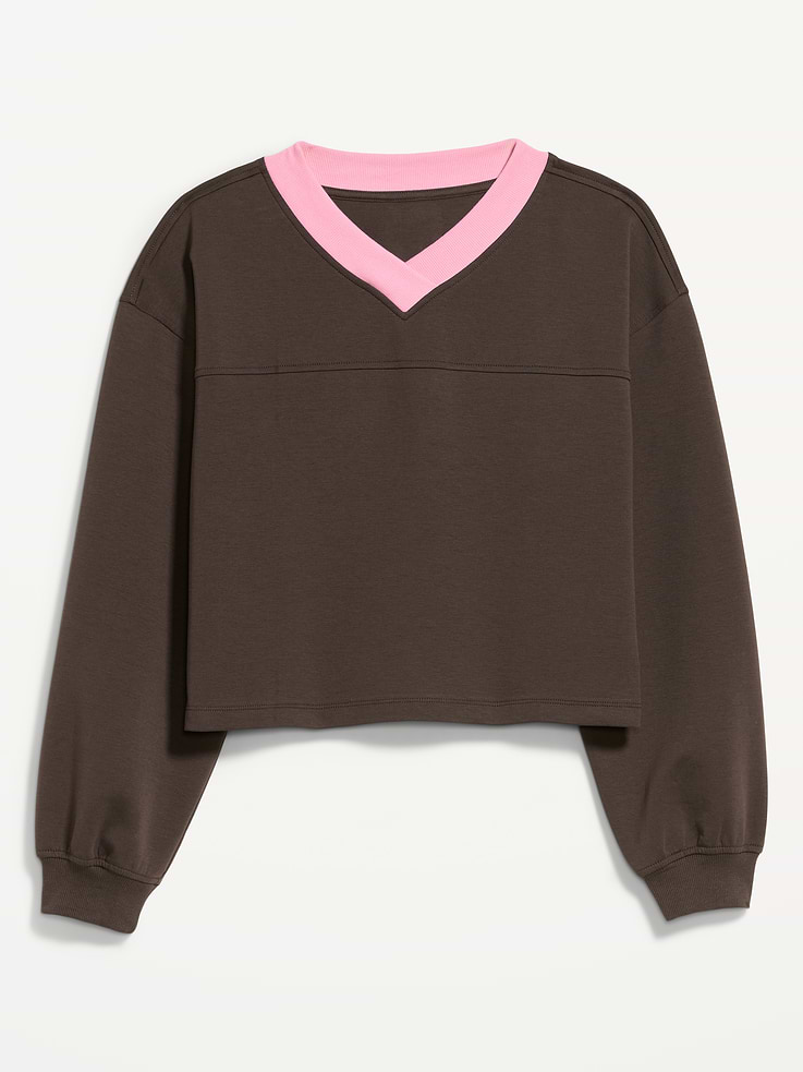 Image number 5 showing, Dynamic Fleece Oversized Cropped Sweatshirt
