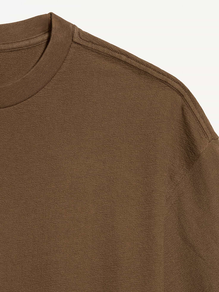 Image number 4 showing, Oversized Heavyweight Garment-Washed T-Shirt