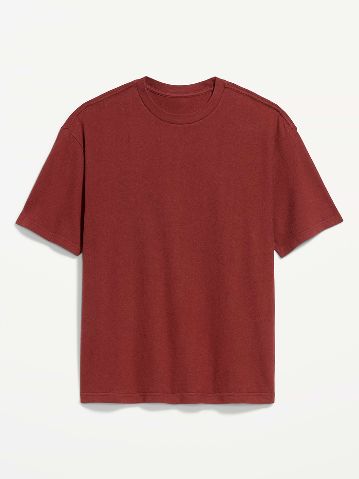 Image number 3 showing, Oversized Heavyweight Garment-Washed T-Shirt