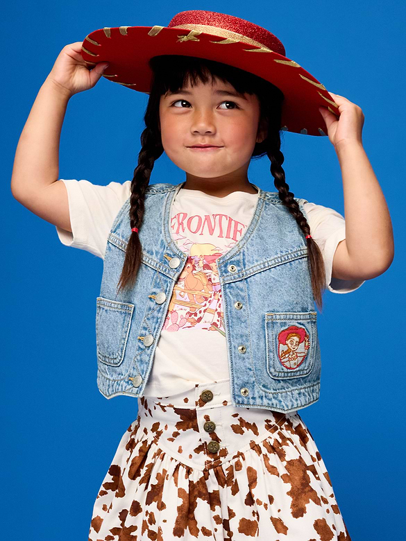Old Navy x Pixar Toy Story Western Denim Vest for Toddler Girls
