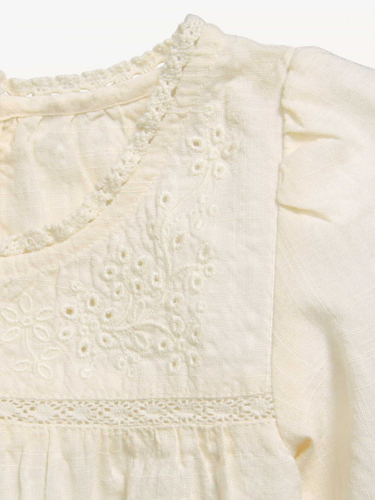 Image number 2 showing, Short-Sleeve Eyelet Lace-Trim Top for Toddler Girls