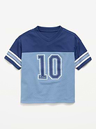 Image number 1 showing, Oversized Mesh Graphic Football T-Shirt for Toddler Boys